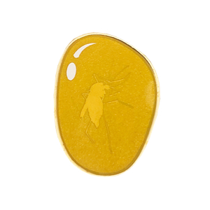 Unique Quality Hand Made Wholesale yellow transparency amber round ard enamel zinc alloy lapel pin