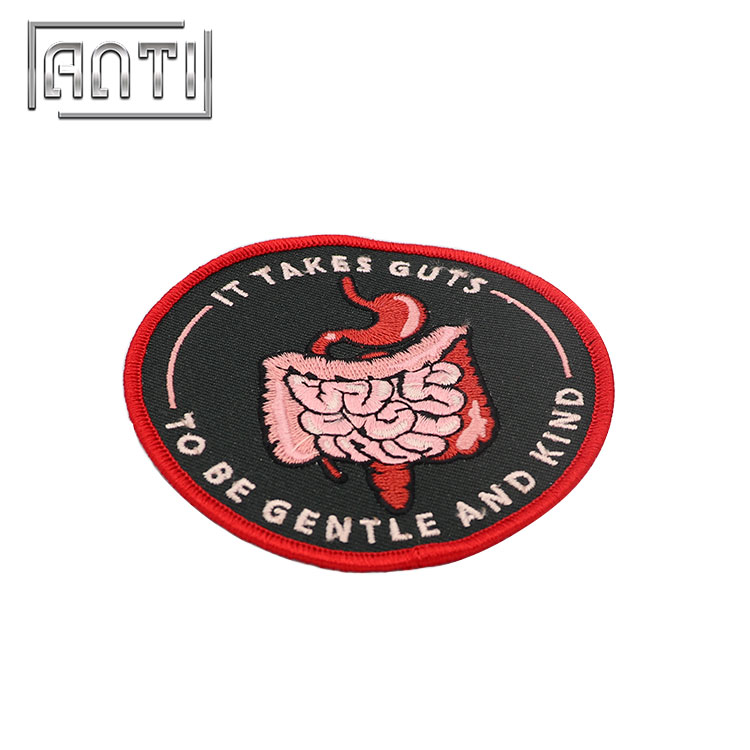 Round Embroidered Patches Cartoon Embroidery Patch for Coats Guts Patch