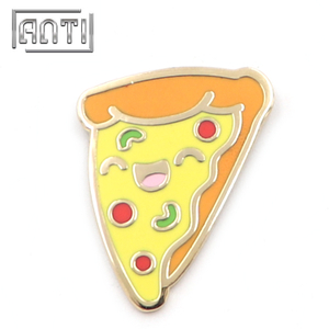 Cartoon Pizza Badge Enamel Pins Bulk Food Lapel Pin