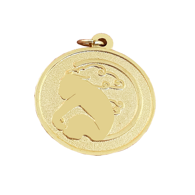 Excellent art design merchandise gold round antique coins necklace pendant Die cast zinc alloy soft enamel Lapel Pin