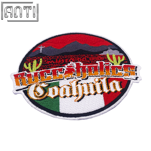 Custom Tour Mountain Road Embroidery Alphabet Art Excellent Design Club Sports Red Round Embroidery Boutique A Gift For Friend